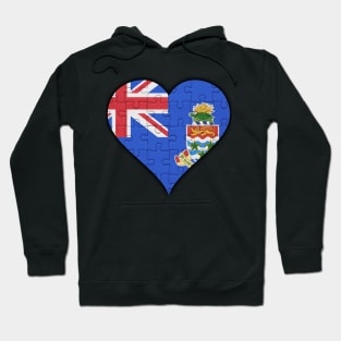 Caymanian Jigsaw Puzzle Heart Design - Gift for Caymanian With Cayman Islands Roots Hoodie